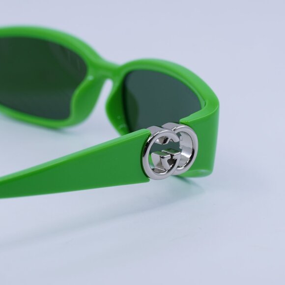 ?️ New Gucci GG1661S 005 Sunglasses - Green Frame, Green Lenses main image 3